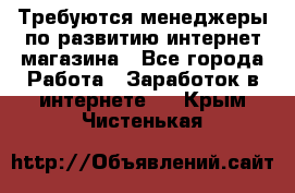 Требуются менеджеры по развитию интернет-магазина - Все города Работа » Заработок в интернете   . Крым,Чистенькая